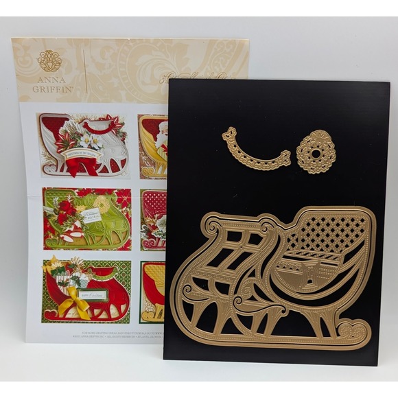 NEW Anna Griffin 3D SLEIGH Christmas Die - Picture 1 of 2
